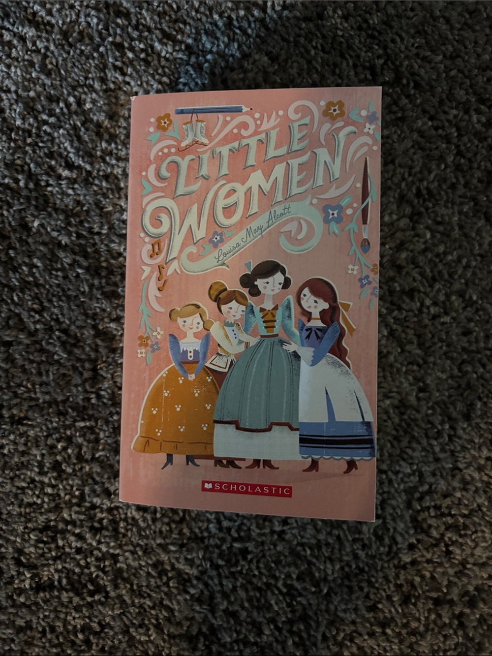 Scholastic Little Women Paperback - Pink Illustrated Cover